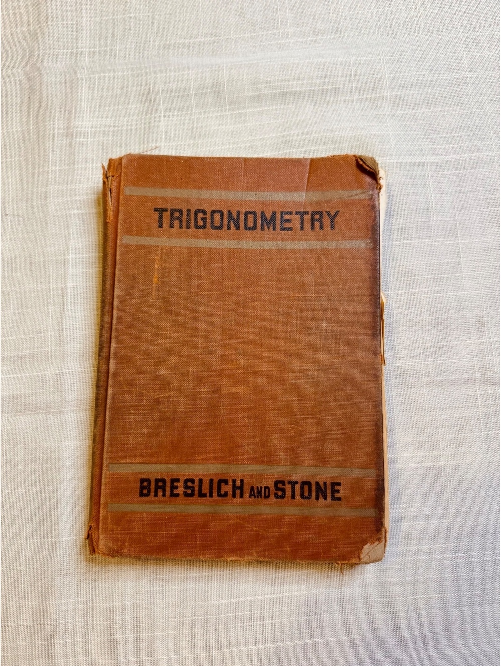 Vintage trigonometry book